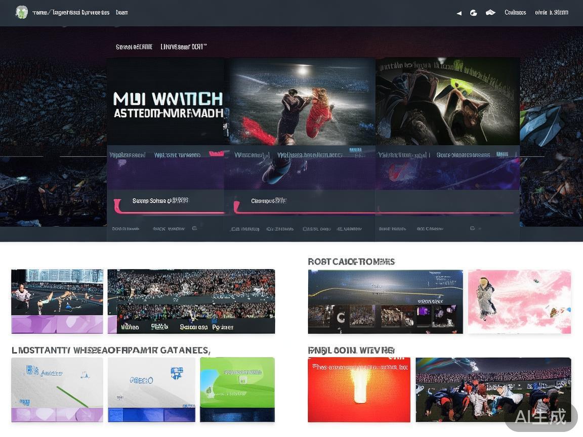 首页一般包括赛事直播、精选推荐、热门赛事和体育新闻
